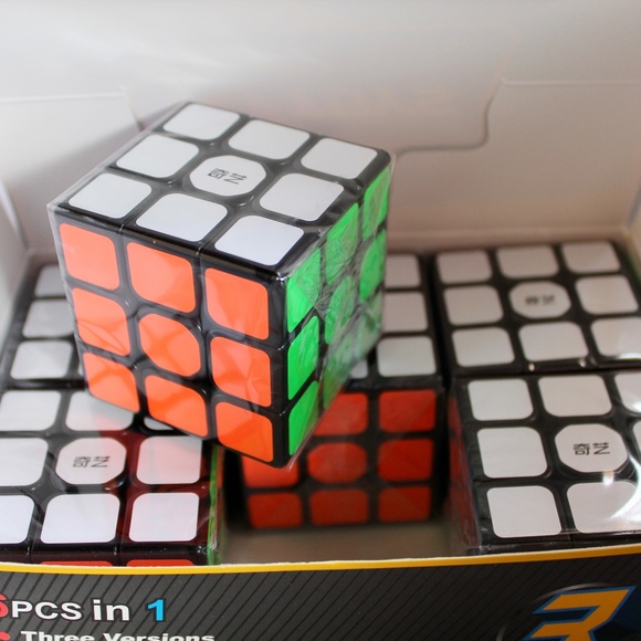 Speed Cube, [6 Pack] 3x3x3 56mm Full Size Magic Cube Set, Easy Turning Toys NEW - Picture 14 of 16